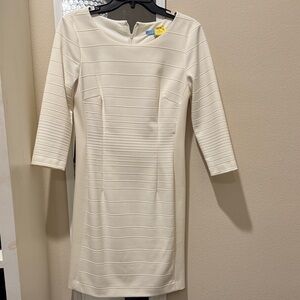 Chic Cream Long Sleeve Dress